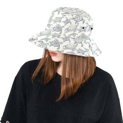 Sea Turtle Print Design LKS304 Unisex Bucket Hat