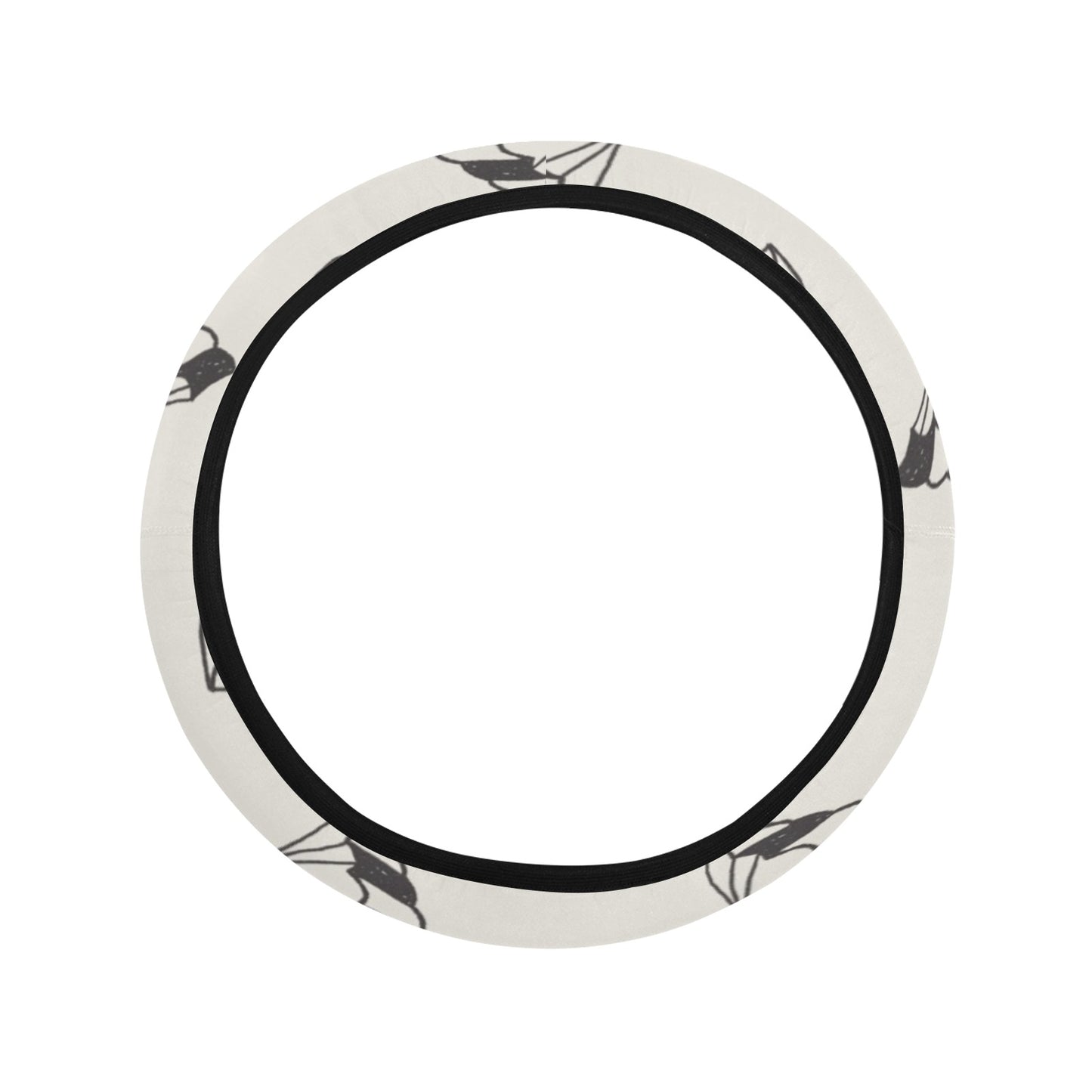 Skydiver Print Design LKS301 Steering Wheel Cover with Elastic Edge