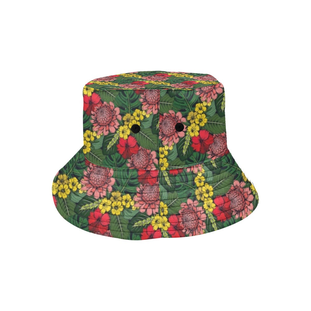 Summer Floral Print Design LKS305 Unisex Bucket Hat
