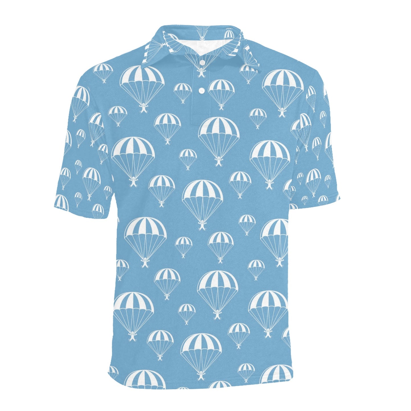 Skydiver Print Design LKS305 Men Polo Shirt