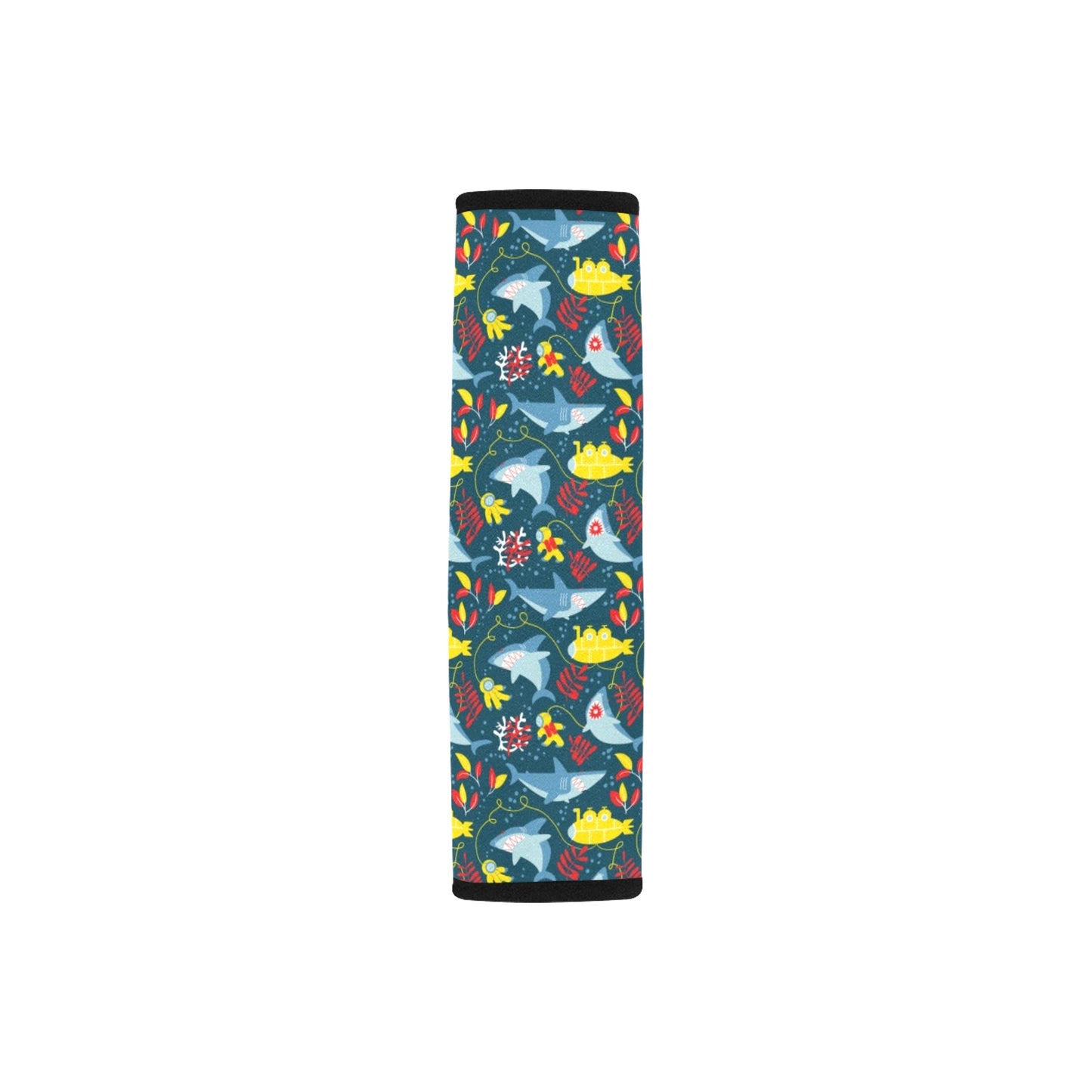 Scuba With Sharks Print Design LKS303 Car Seat Belt Cover
