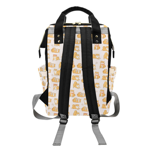 Shiba Inu Print Design LKS308 Diaper Bag Backpack