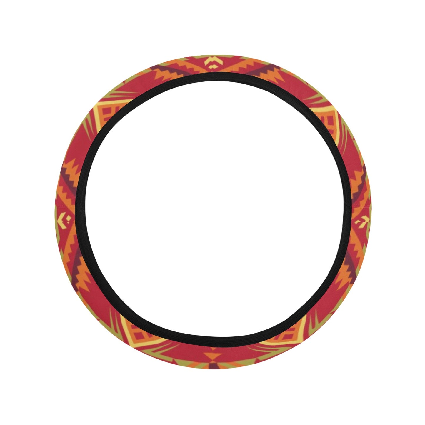 Southwest Pattern Print Design LKS305 Steering Wheel Cover with Elastic Edge