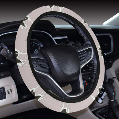 Siberian Huskies Print Design LKS301 Steering Wheel Cover with Elastic Edge
