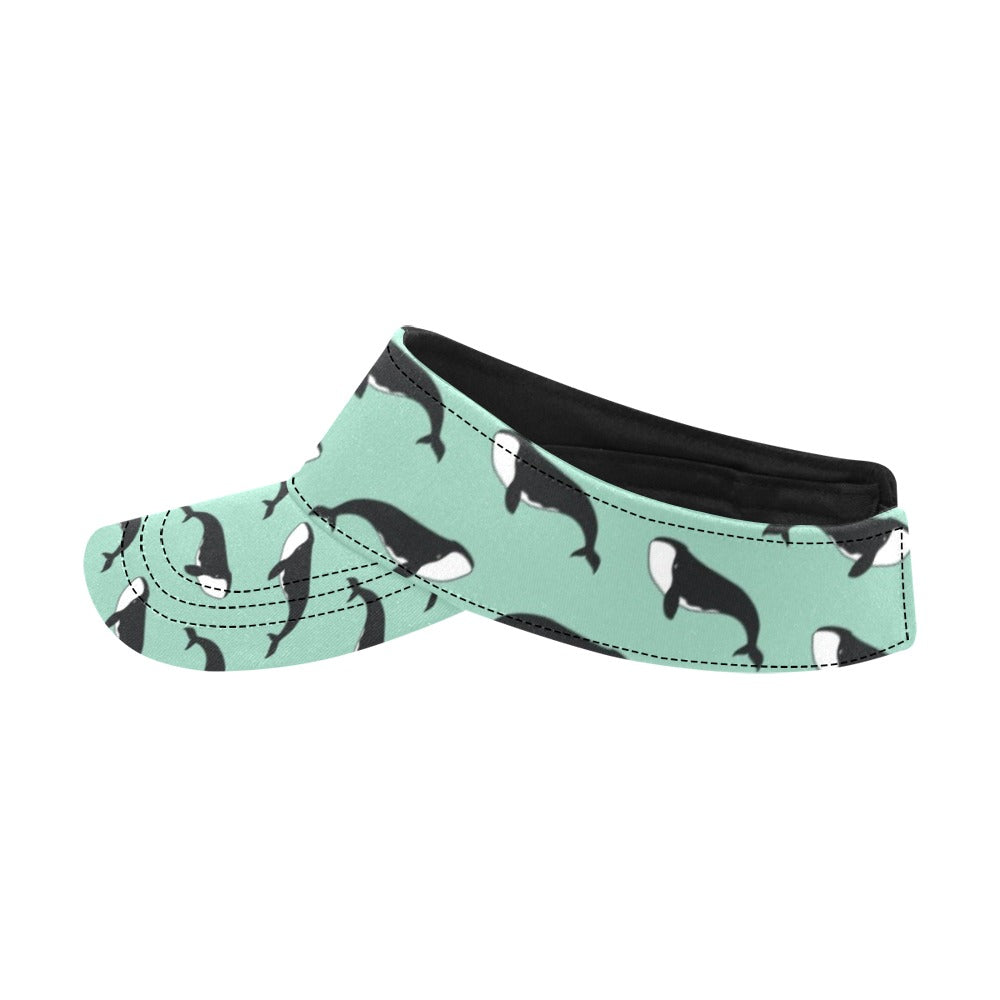 Whale Print Design LKS307 Unisex Sun Visor