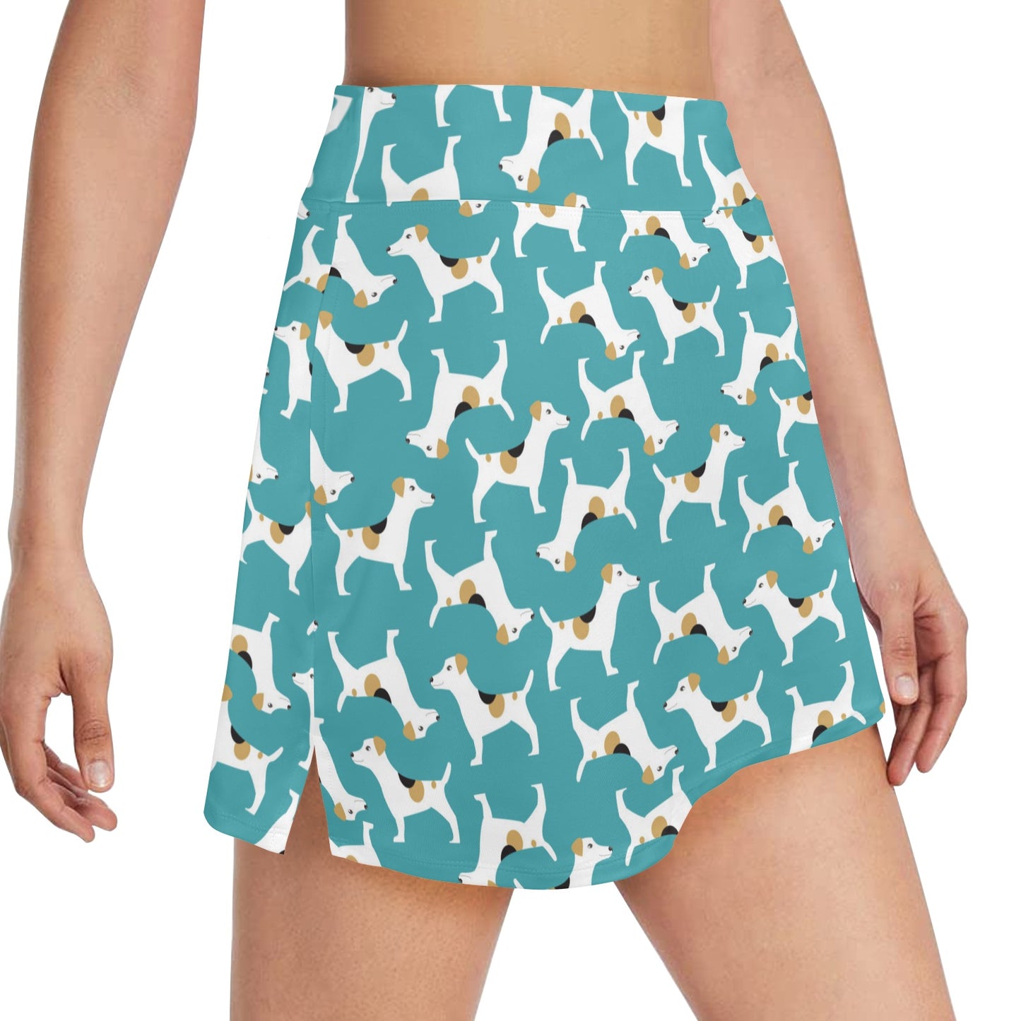 Russell Terriers Print Design LKS301 17" Golf & Pickleball Skort with Pockets