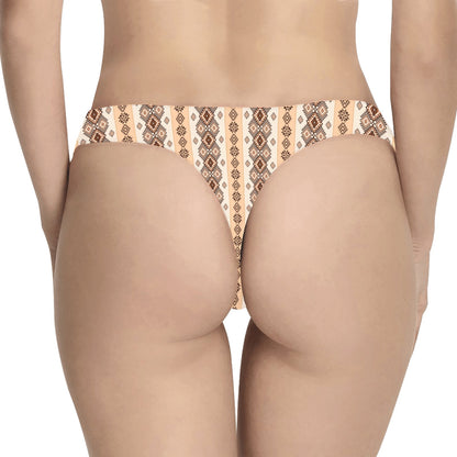 Native Classic Pattern Print Women's Thongs