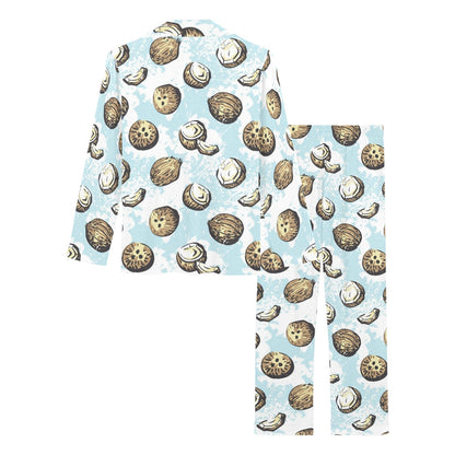 Coconut Pattern Print Design CN01 Women's Long Pajama Set