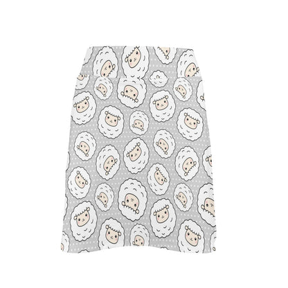 Sheep Print Design LKS401 17" Golf & Pickleball Skort with Pockets