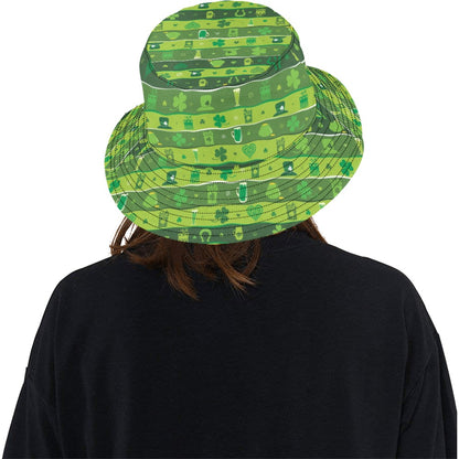 Shamrock Print Design LKS303 Unisex Bucket Hat