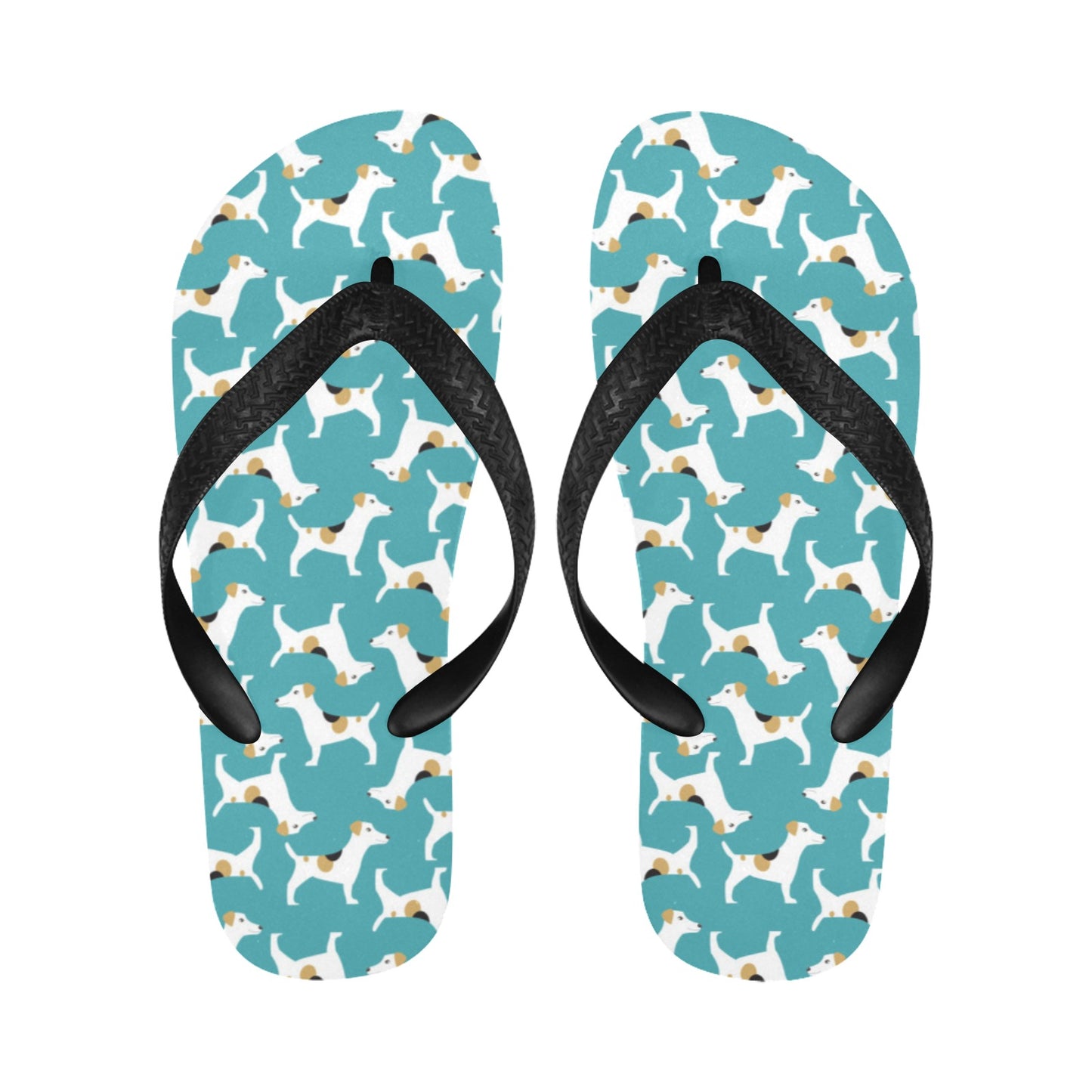 Russell Terriers Print Design LKS301 Flip Flops