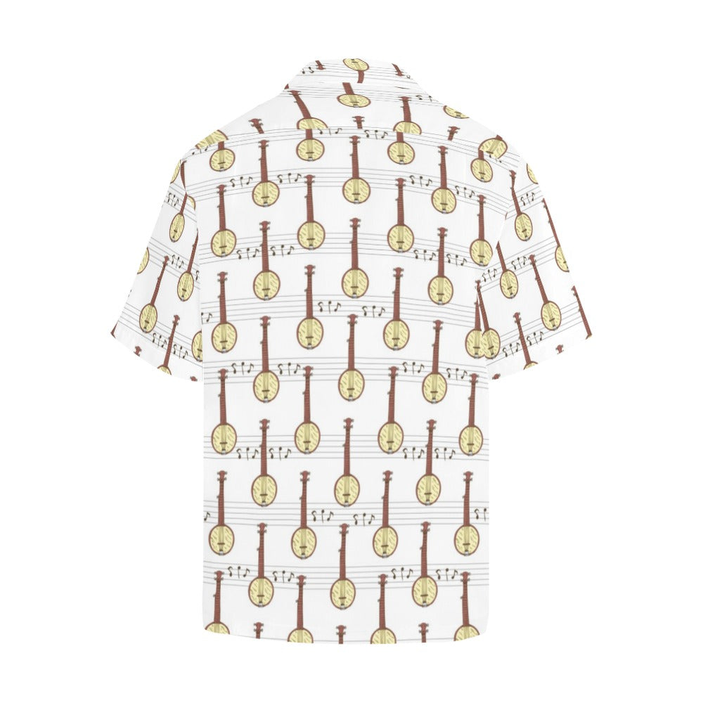 Banjo Print Design LKS402 Men's Men's Hawaiian Shirt