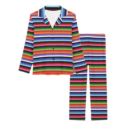 Serape Design Women's Long Pajama Set