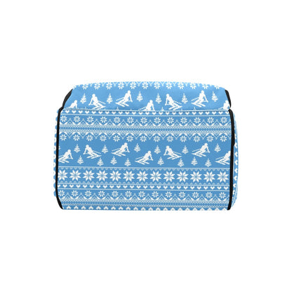 Ski Knit Pattern Print Design LKS302 Diaper Bag Backpack