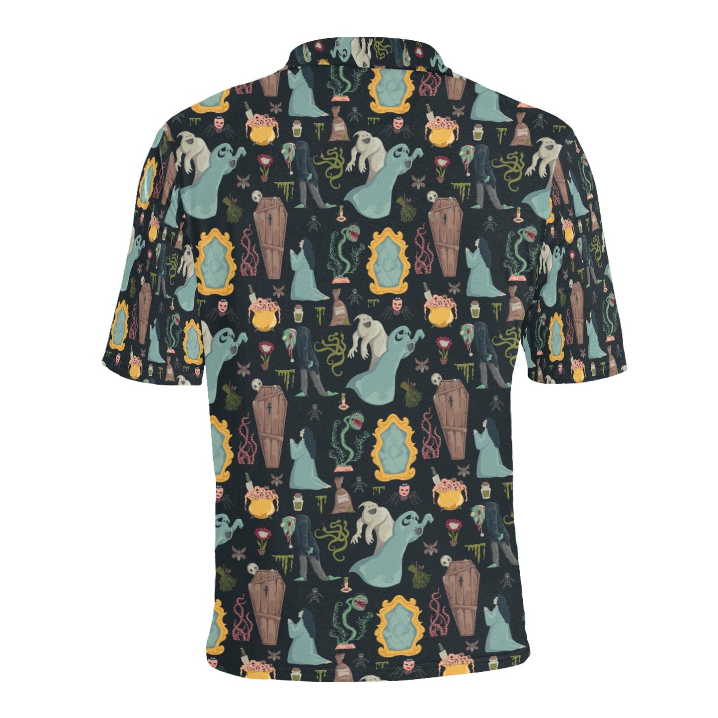 Creepy Print Design LKS303 Men Polo Shirt
