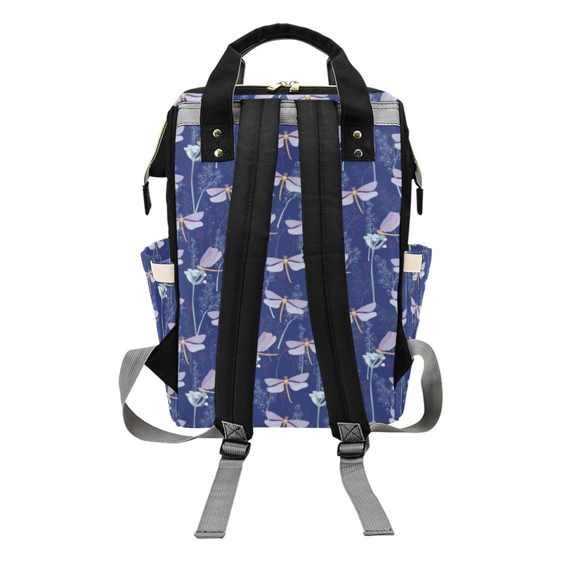 Dragonfly Print Design LKS401 Diaper Bag Backpack