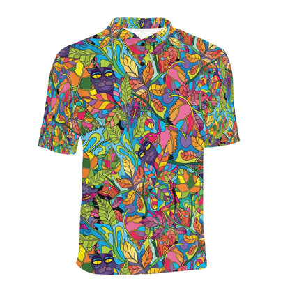 Trippy Print Design LKS301 Men Polo Shirt