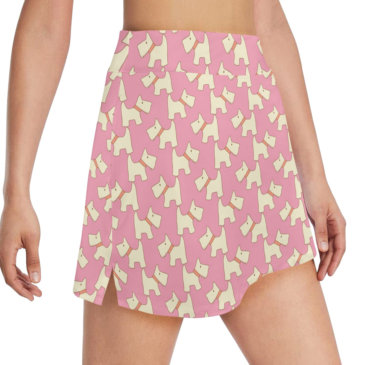 Scottish Terriers Print Design LKS306 17" Golf & Pickleball Skort with Pockets