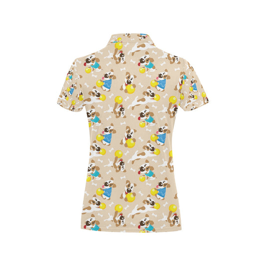 Russell Terriers Cute Print Design LKS304 Women's Polo Shirt