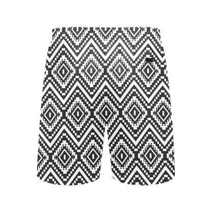 Tribal Pattern Print Design LKS303 Men's Swim Trunks Beach Shorts