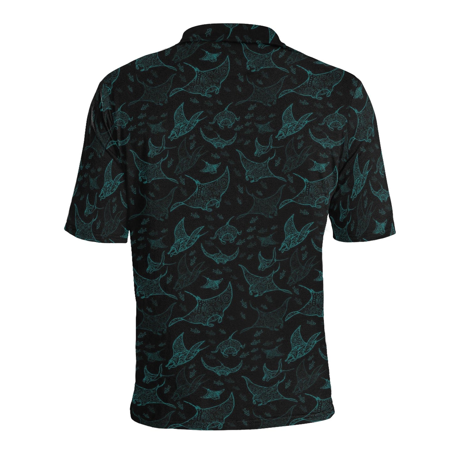 Manta Ray Print Design LKS402 Men Polo Shirt