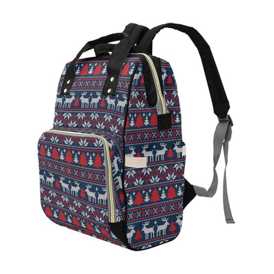 Reindeer Print Design LKS405 Diaper Bag Backpack