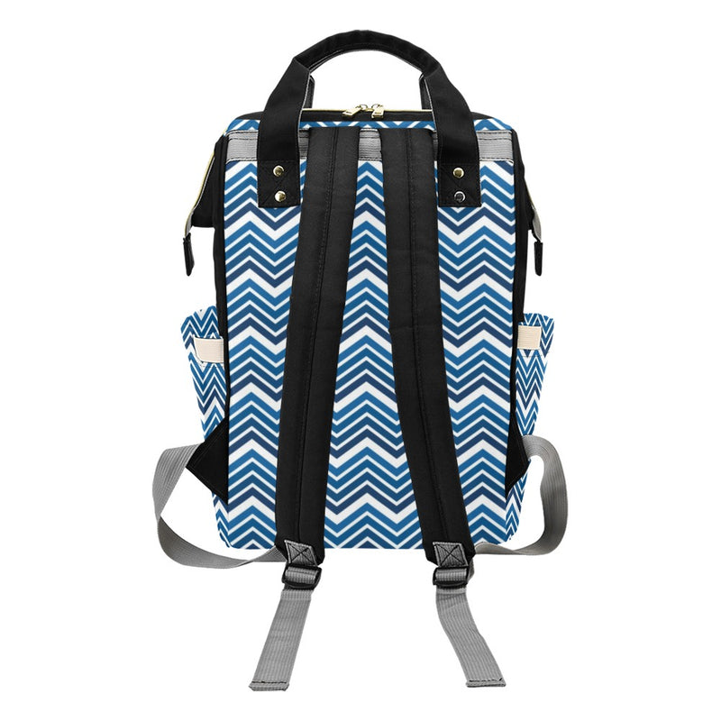 Chevron Print Design LKS403 Diaper Bag Backpack