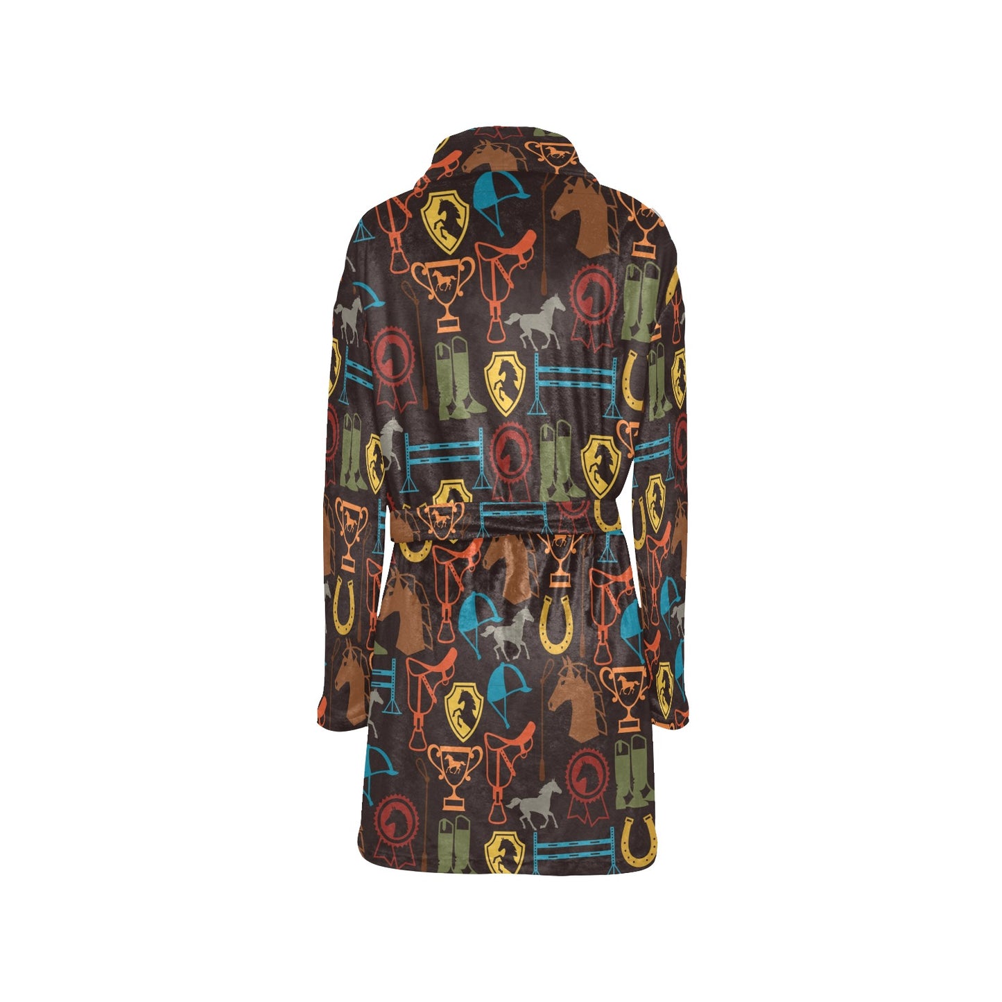 Equestrian Equipment Horse Colorful Women's Fleece Robe
