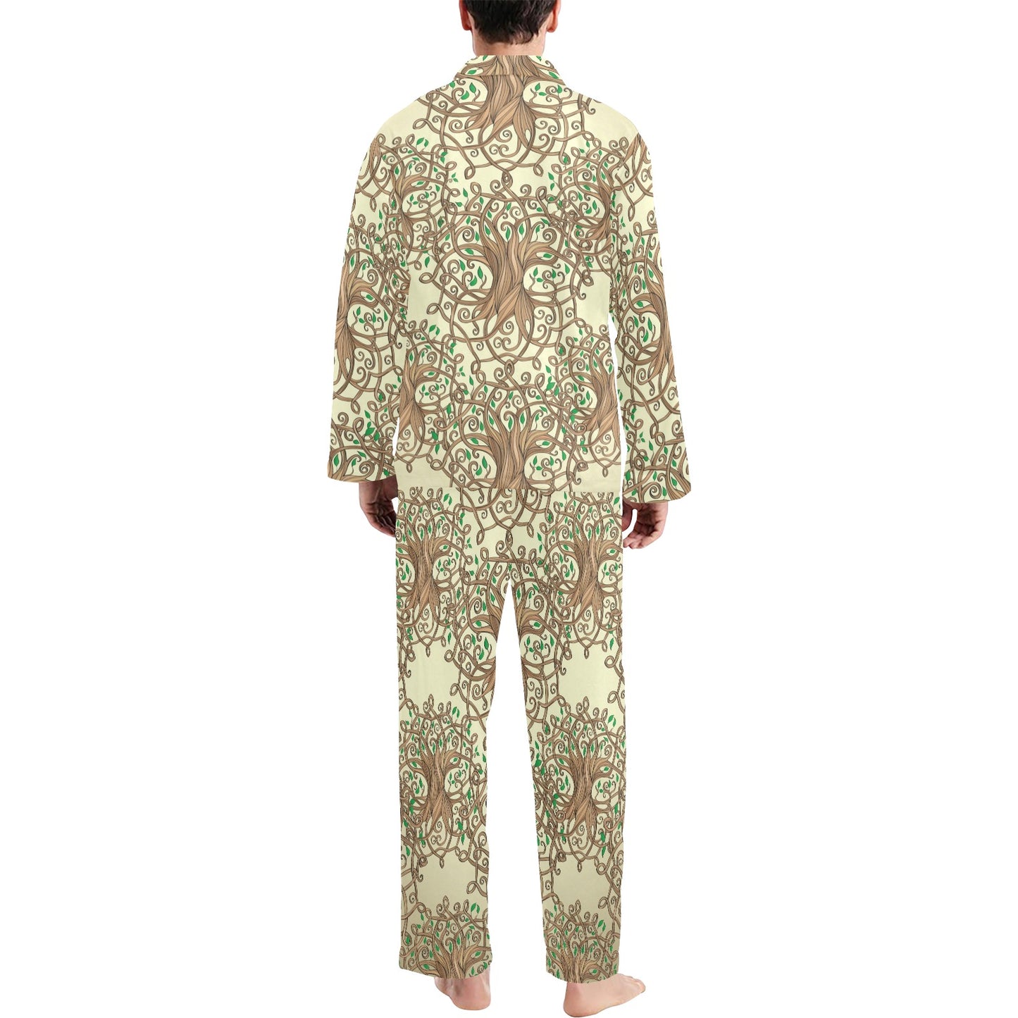 Celtic Tree of life Men's Long Pajama Set