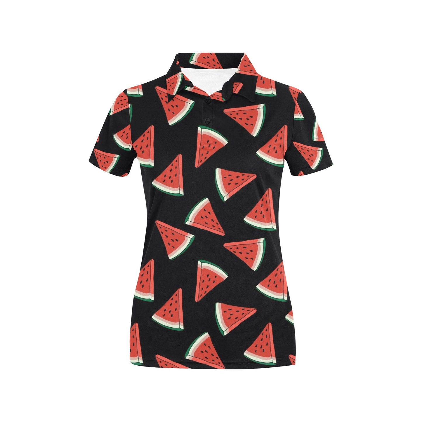 Watermelon Pattern Print Design WM01 Women's Polo Shirt