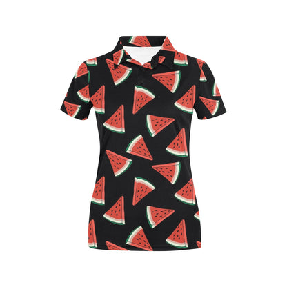 Watermelon Pattern Print Design WM01 Women's Polo Shirt