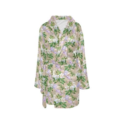 Sampaguita Print Design LKS302 Women's Fleece Robe