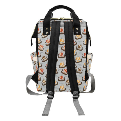 Vikings Print Design LKS308 Diaper Bag Backpack