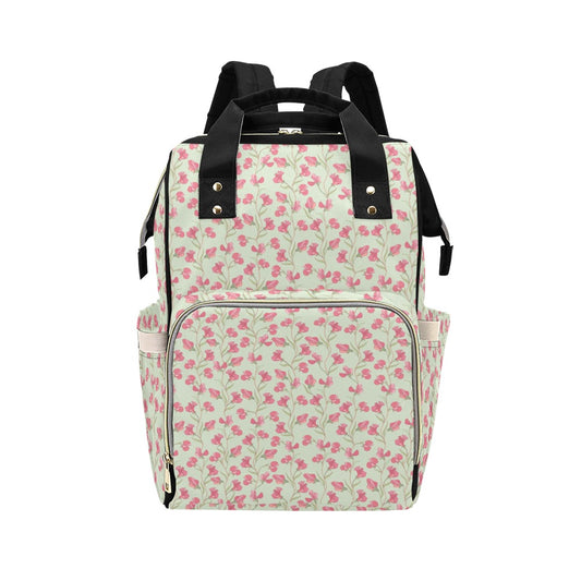 Sweet Pea Print Design LKS301 Diaper Bag Backpack
