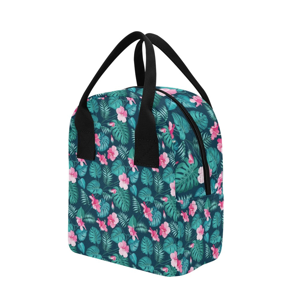 Summer Floral Print Design LKS301 Insulated Lunch Bag