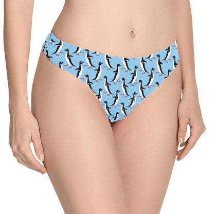 Penguin Dance Pattern Women's Thongs