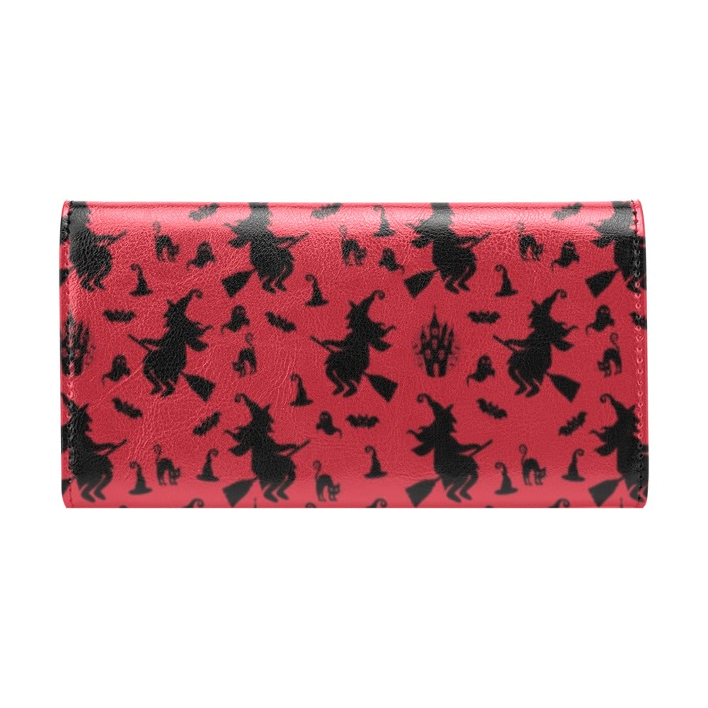 Witch Print Design LKS303 Women's Trifold Wallet