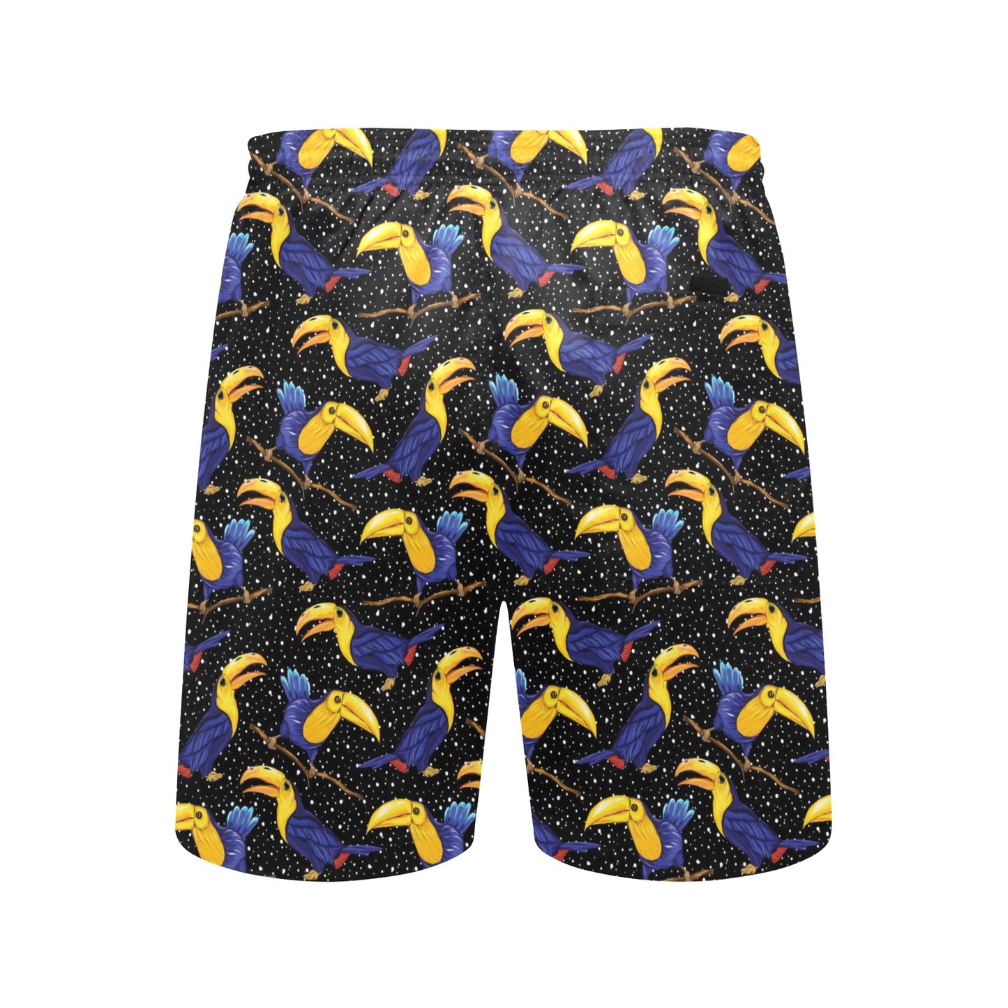 Toucan Print Design LKS307 Men's Swim Trunks Beach Shorts