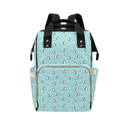 Ski Penguin Print Design LKS304 Diaper Bag Backpack