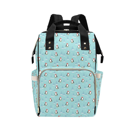 Ski Penguin Print Design LKS304 Diaper Bag Backpack