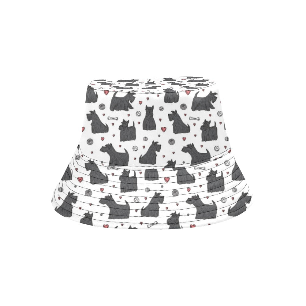 Scottish Terriers Print Design LKS3015 Unisex Bucket Hat