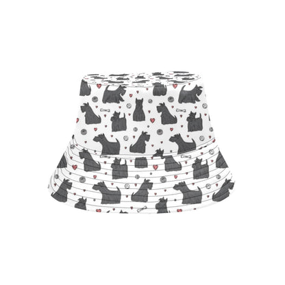 Scottish Terriers Print Design LKS3015 Unisex Bucket Hat