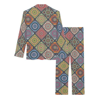 Bohemian Pattern Print Design 05 Women's Long Pajama Set