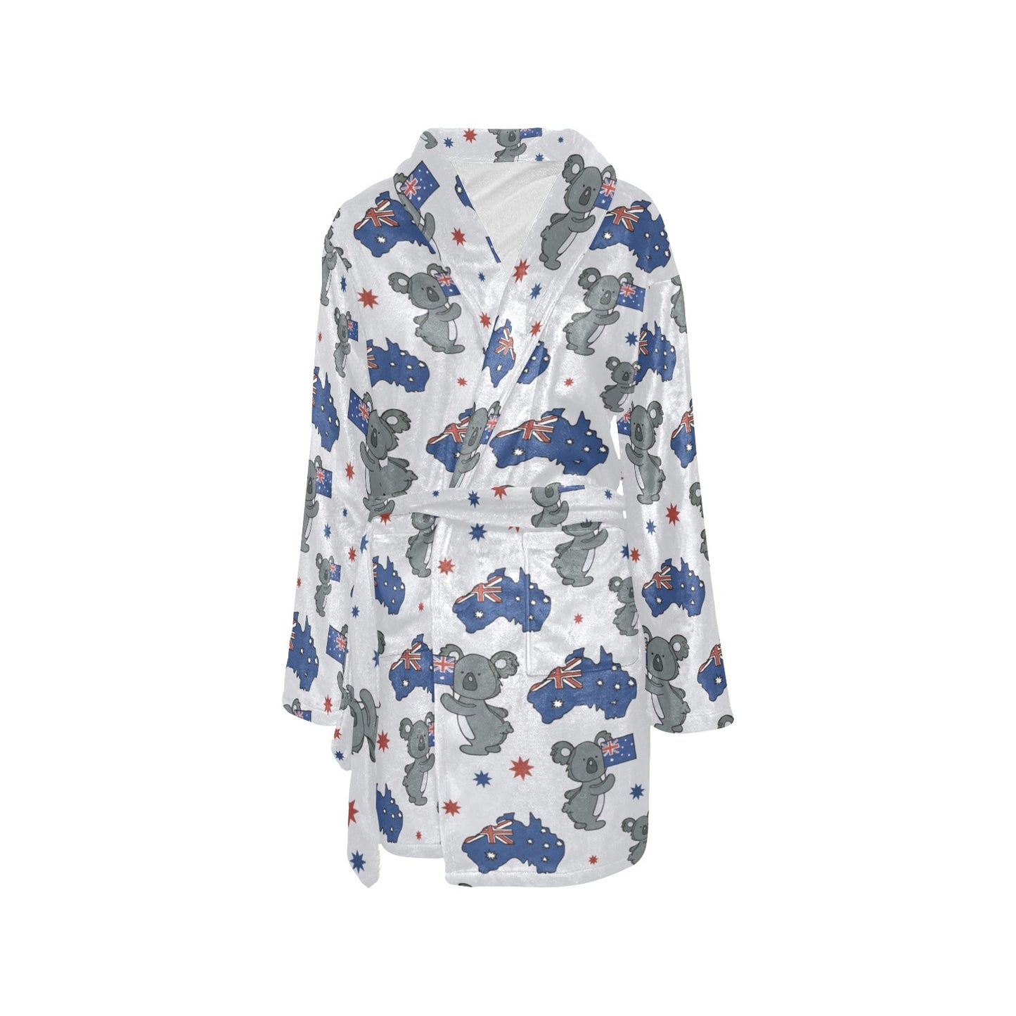 Koala Australia Day Themed Design Women's Fleece Robe