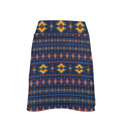 Southwest Pattern Print Design LKS306 17" Golf & Pickleball Skort with Pockets