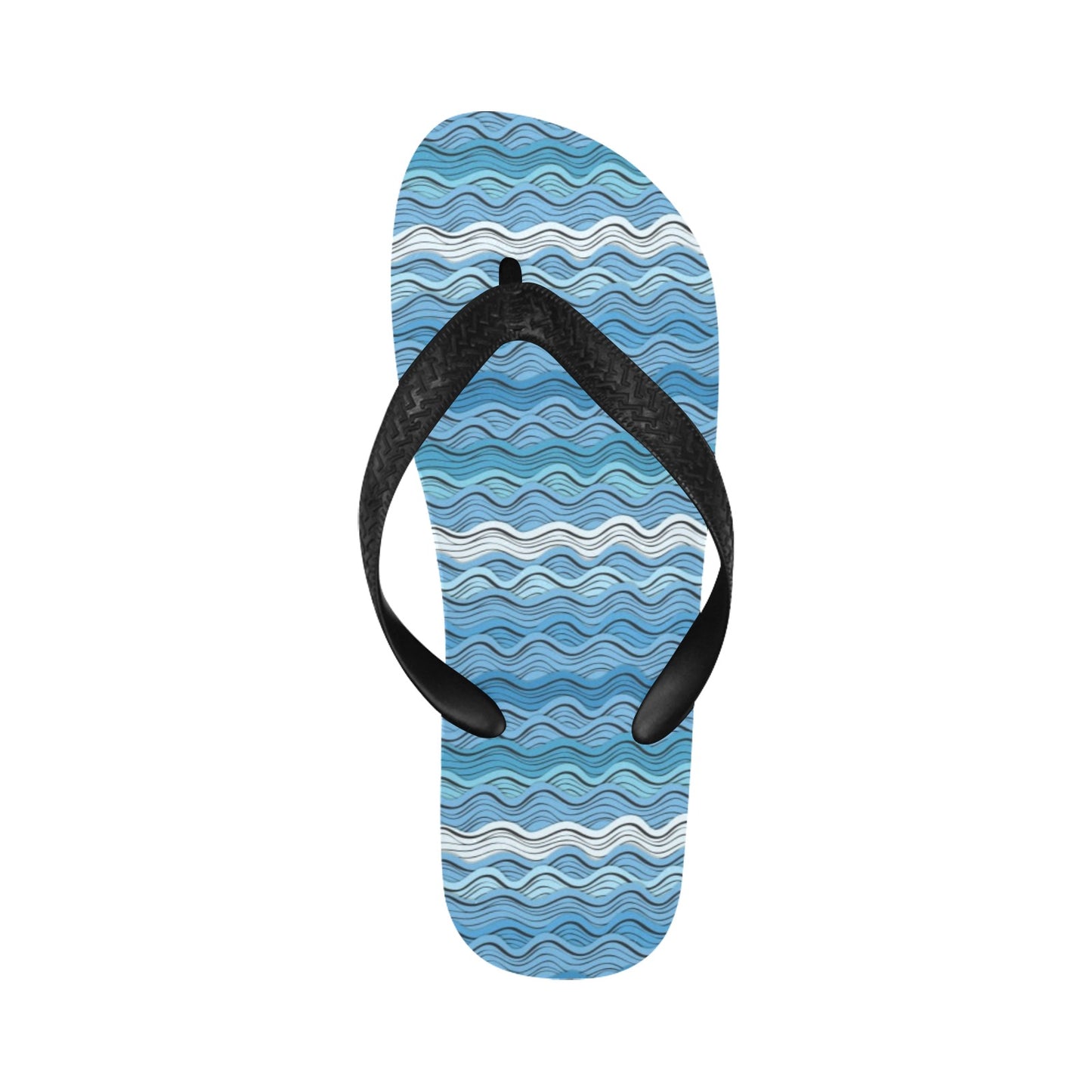 Wave Print Design LKS301 Flip Flops
