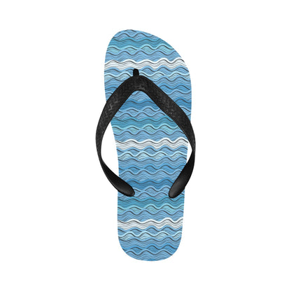 Wave Print Design LKS301 Flip Flops