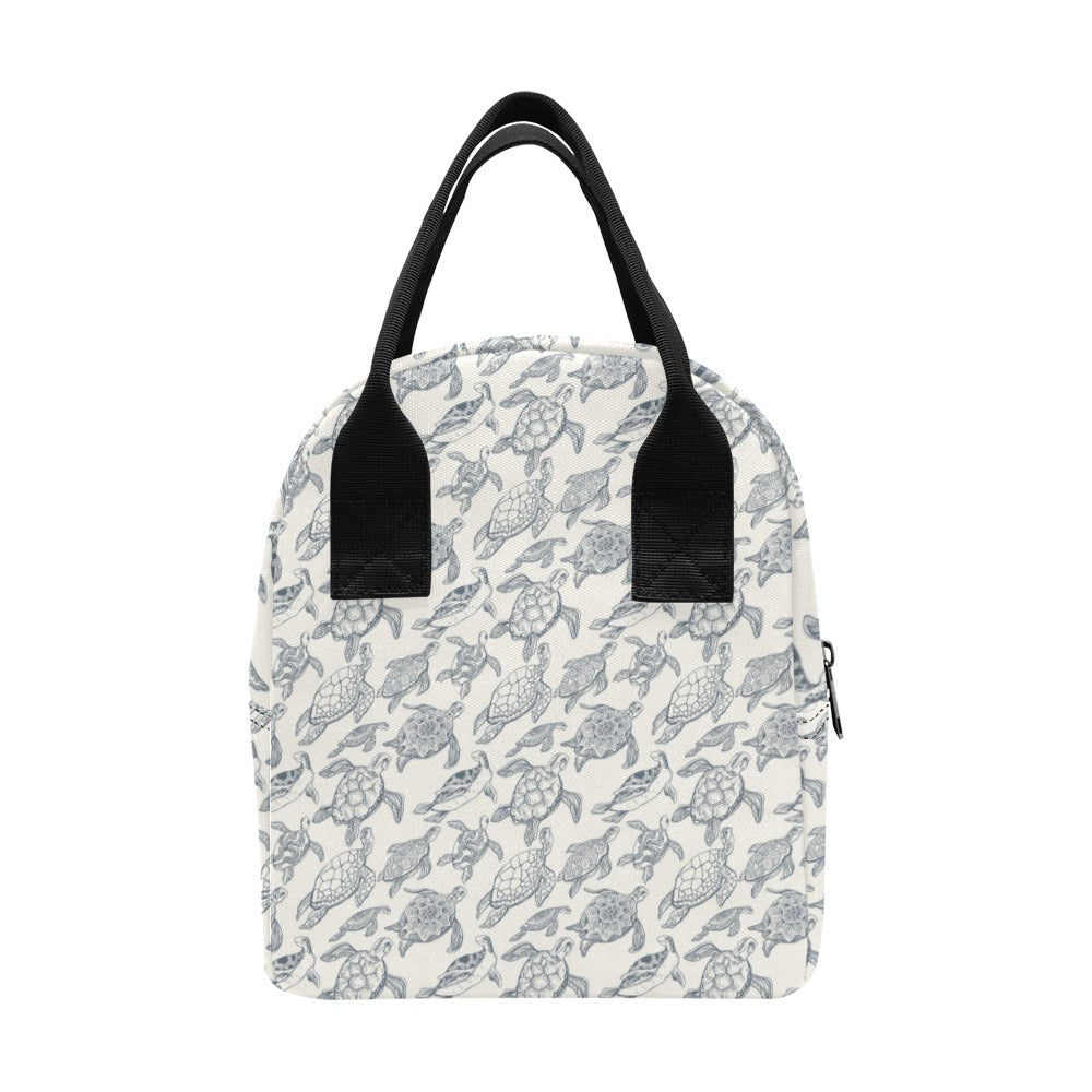Sea Turtle Print Design LKS304 Insulated Lunch Bag
