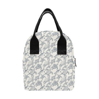 Sea Turtle Print Design LKS304 Insulated Lunch Bag