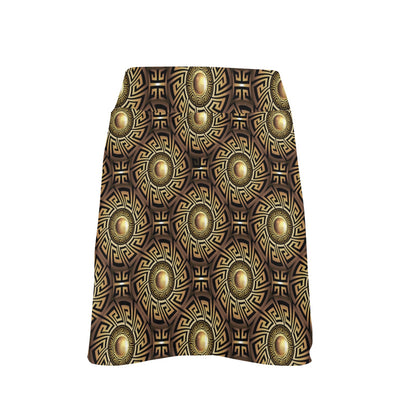 Ancient Greek Print Design LKS3012 17" Golf & Pickleball Skort with Pockets
